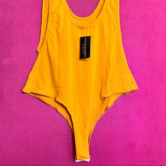 SoldFashion Nova Mustard ‘’Glow’d Up’ Bodysuit - Picture 8 of 9